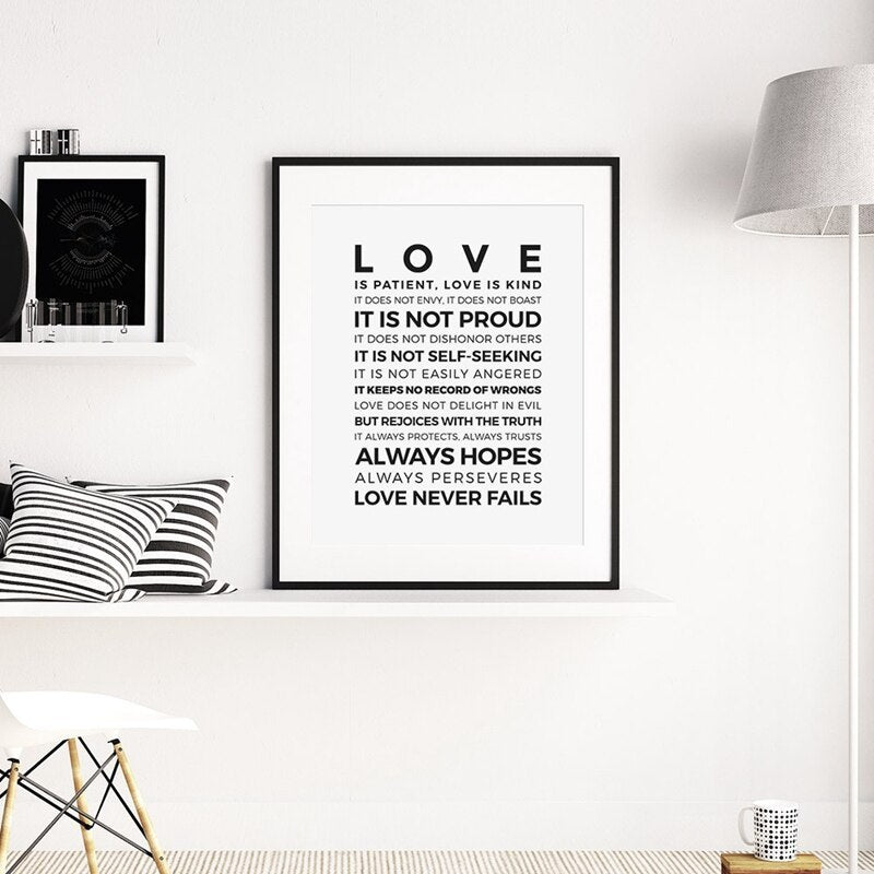 Love Is Patient Verse - Home Decor