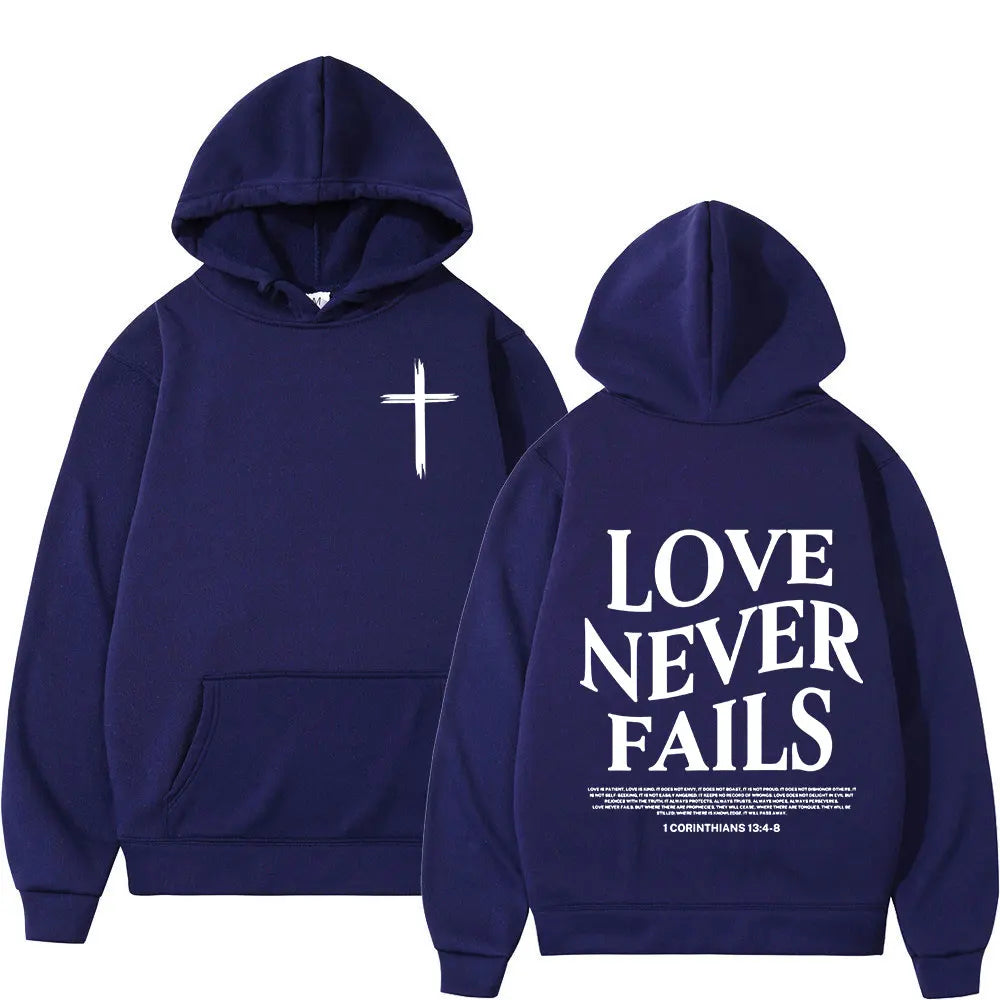 Love Never Fails - Unisex Hoodie