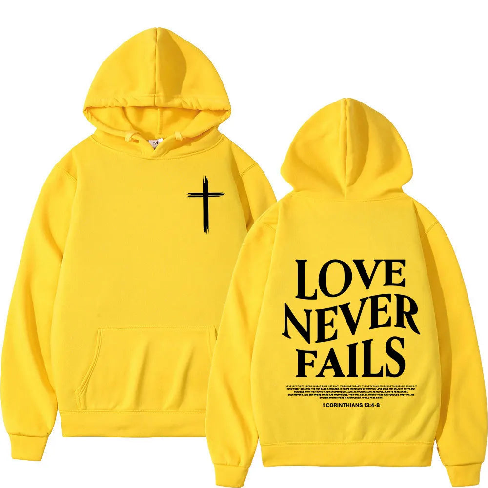 Love Never Fails - Unisex Hoodie